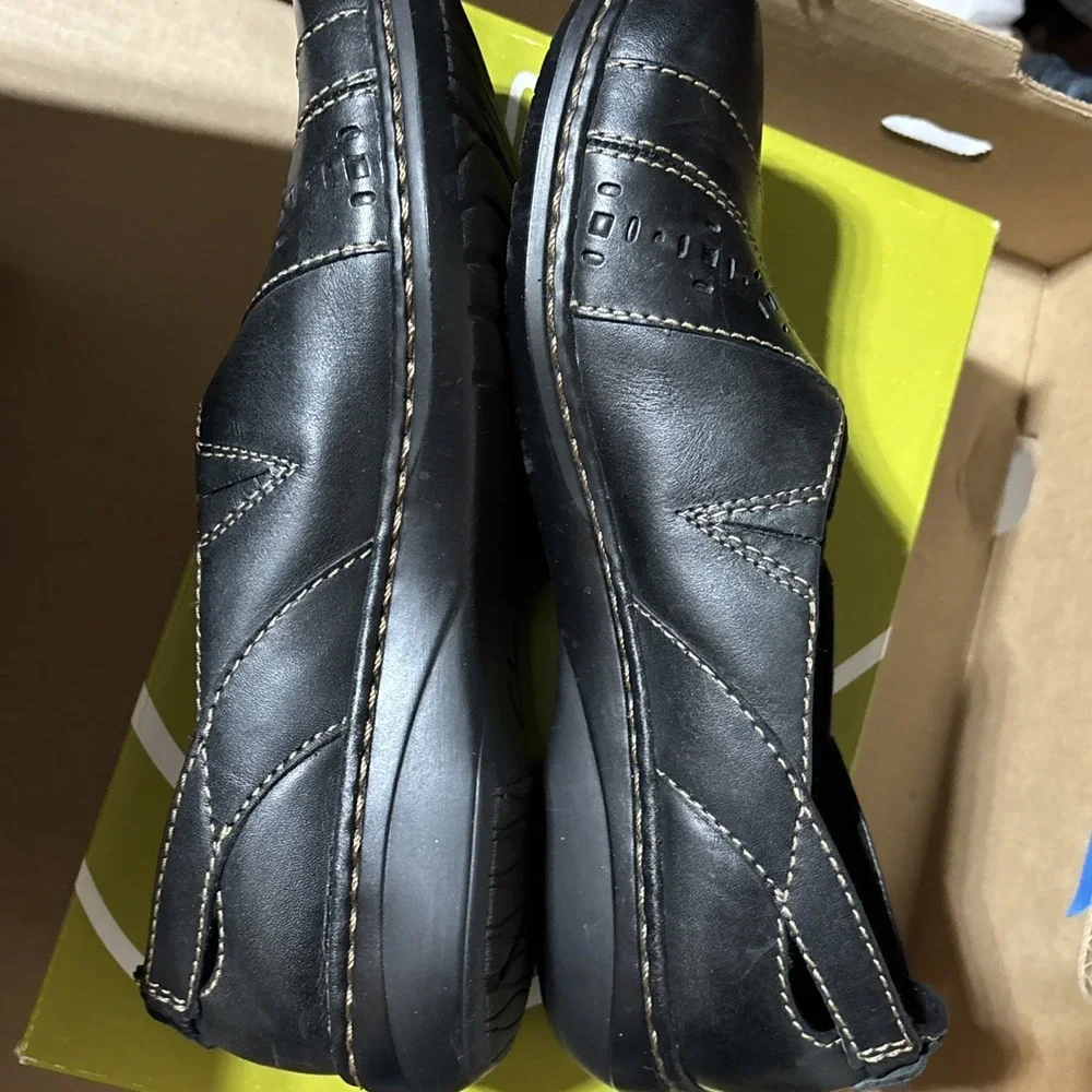 Clarks Evianna Fig4 Women's Casual Comfort Slip On Loafers Shoes Size 7.5M Blk‎